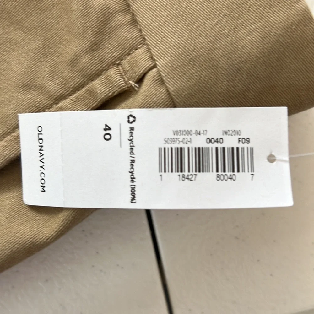 Old Navy Tan Ultimate Slim Flat Front Shorts Sz 40